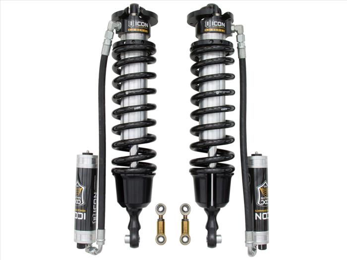 Icon | External Reservoir Coilovers w/CDCV Dampening Knobs | 3" Body | 1.63-3.5" Lift | Toyota Tundra (2007-2021)
