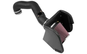 K&N Hi-Flow Air Intake System | Black Tube | 2016-2024 Nissan Titan XD | Diesel Engine