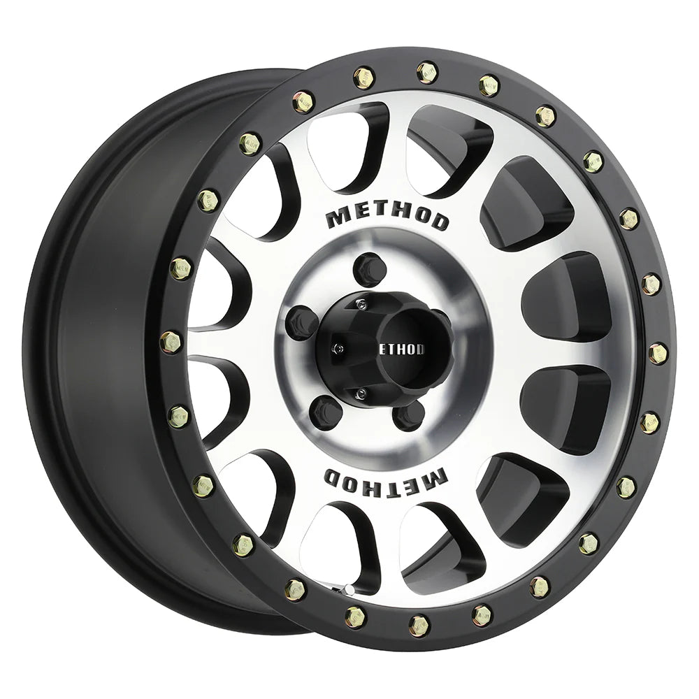 Method Wheels | 305 NV | Machined w/Matte Black Lip | 17x8.5 | 5x150 | 0 Offset | 4.75" BS