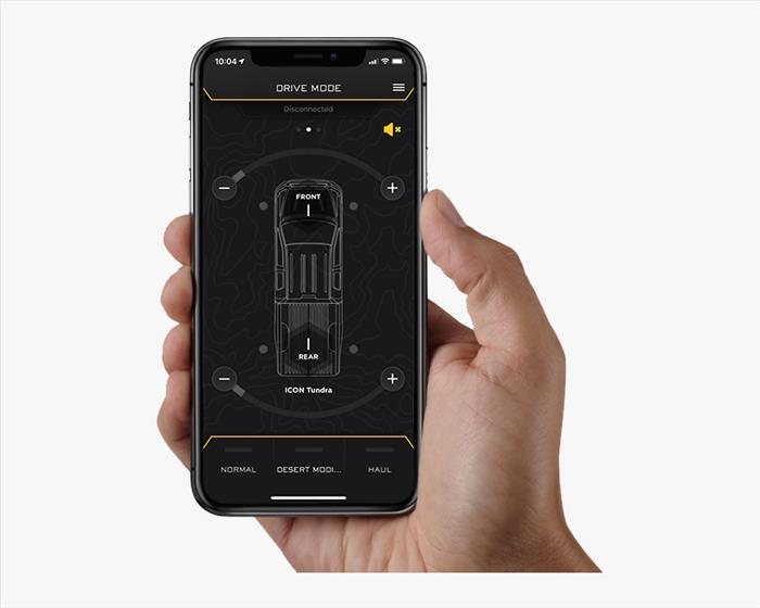 Icon | 2.5" Body Remote Reservoir Rear Shock Absorbers w/CDEV | 0-3" Rear Lift