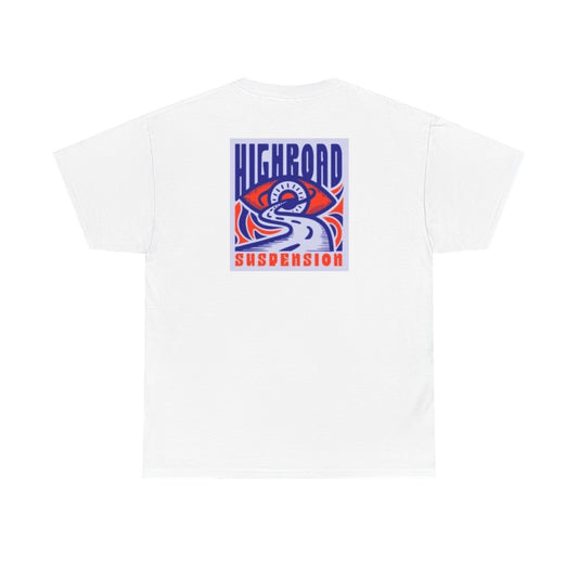 High Road Suspension White Logo Tee