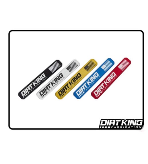DIRT KING | Lower Arm Machined Logo Plates