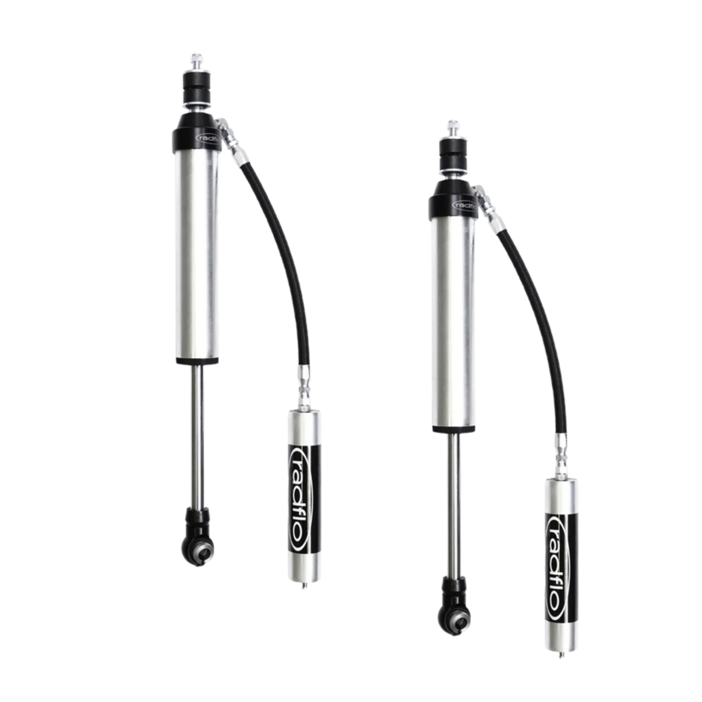 Radflo 2.5" Body Remote Reservoir Rear Shocks For 0-3" Lift | 17+ Armada | 11+ QX56 or 14+ QX80