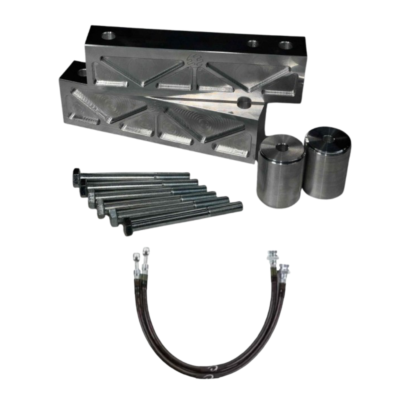 Garage 23 | 3” Subframe Rear Lift Kit | Solid Billet w/ Steel Braided Brake Lines | Nissan Armada, Infiniti QX56, or QX80
