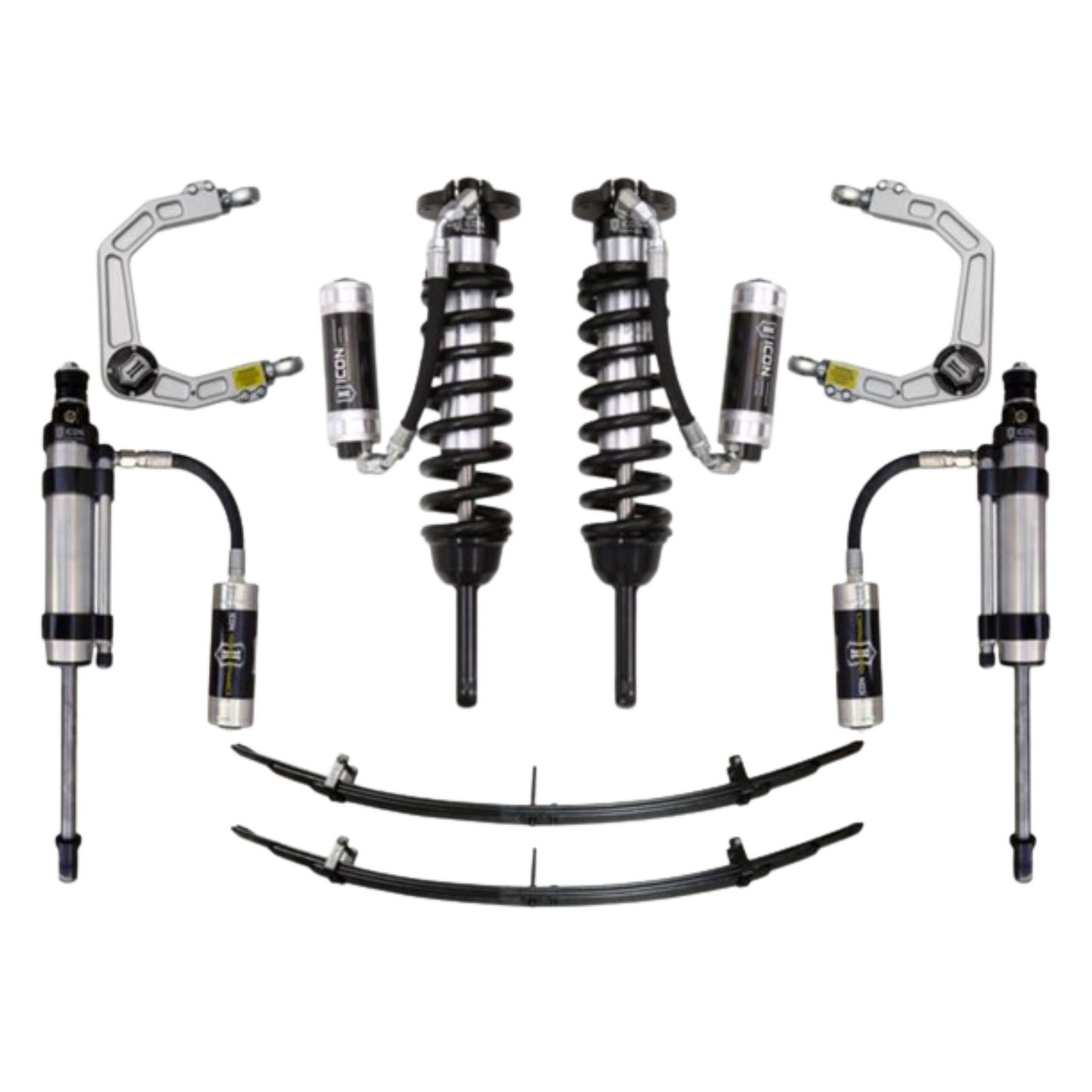 Icon | Stage 7 Suspension System | W/Billet Upper Control Arms | 0-3.5" Lift - (2005-2015) Toyota Tacoma | 0-2.75" Lift - (2016-2023) Toyota Tacoma | K53007