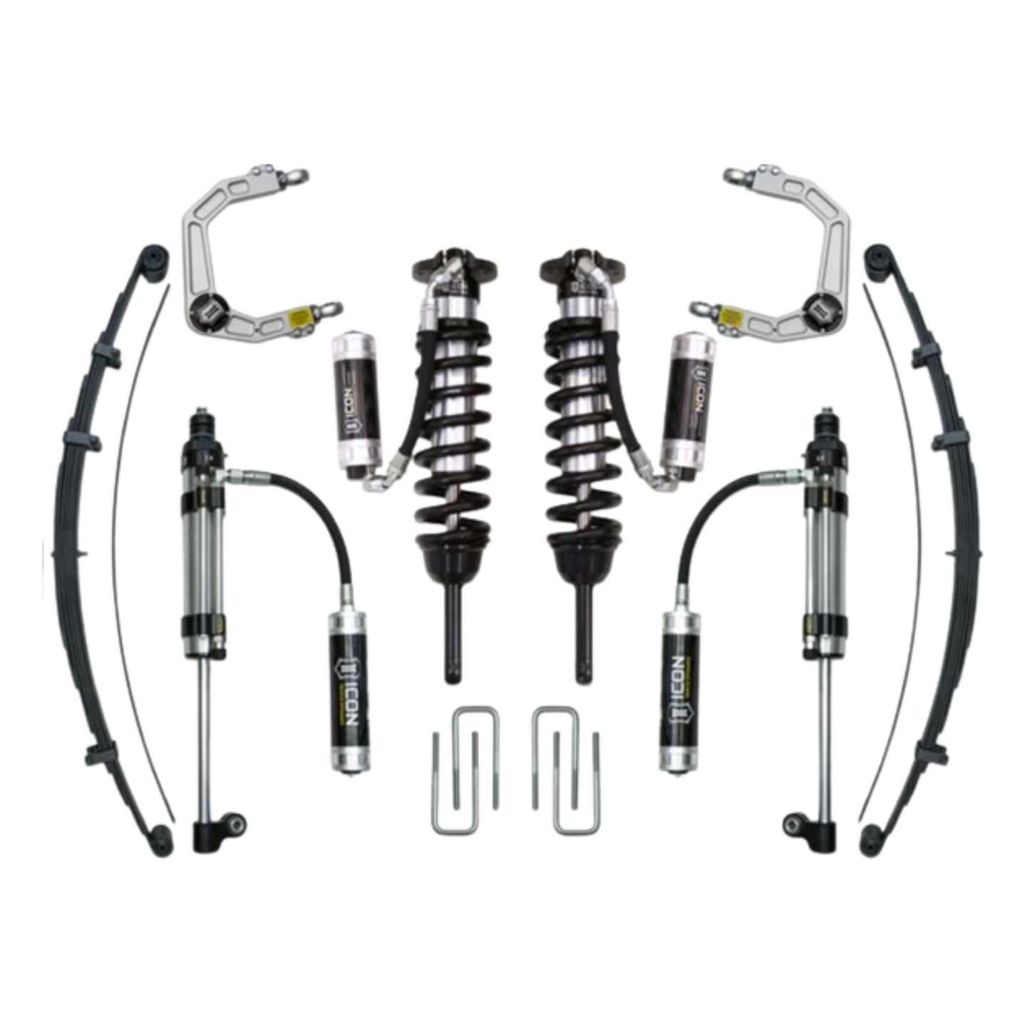 Icon | Stage 10 Suspension System | W/Billet Upper Control Arms | 0-3.5" Lift - (2005-2015) Toyota Tacoma | 0-2.75" Lift - (2016-2023) Toyota Tacoma | K53010