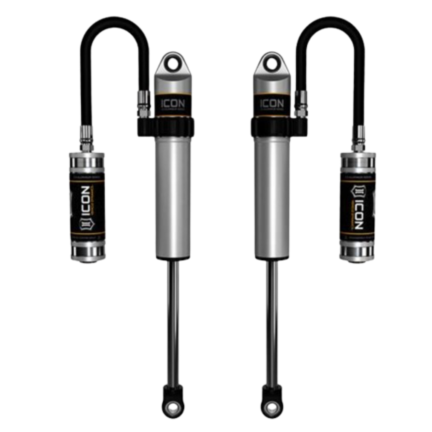 Icon | 2.5" Body | Front VS Remote Reservoir | S2 Secondary Shocks | 2003-2009 Lexus GX470, 2003-2023 Toyota 4-Runner, 2005-2023 Toyota Tacoma, or 2007-2024 Toyota FJ Cruiser | 59706P