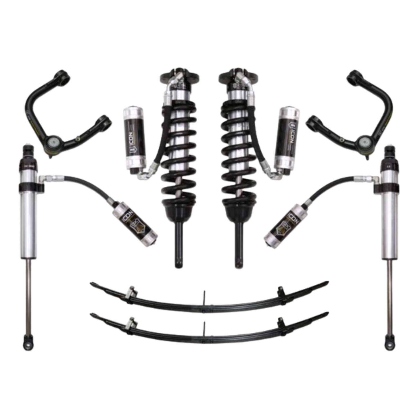 Icon | Stage 5 Suspension System | W/Tubular Upper Control Arms | 0-3.5" Lift - (2005-2015) Toyota Tacoma | 0-2.75" Lift - (2016-2023) Toyota Tacoma | K53005T