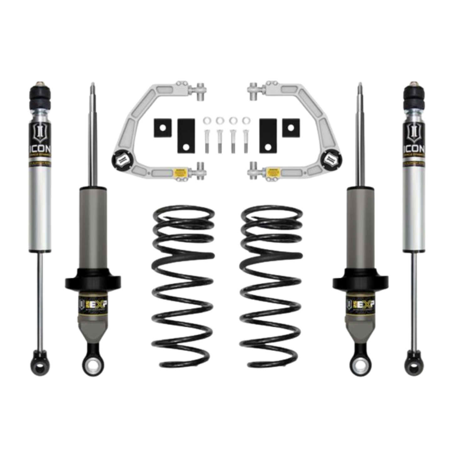 Icon | Stage 2 Suspension System w/Billet Upper Control Arms | 0-2.13" Lift
