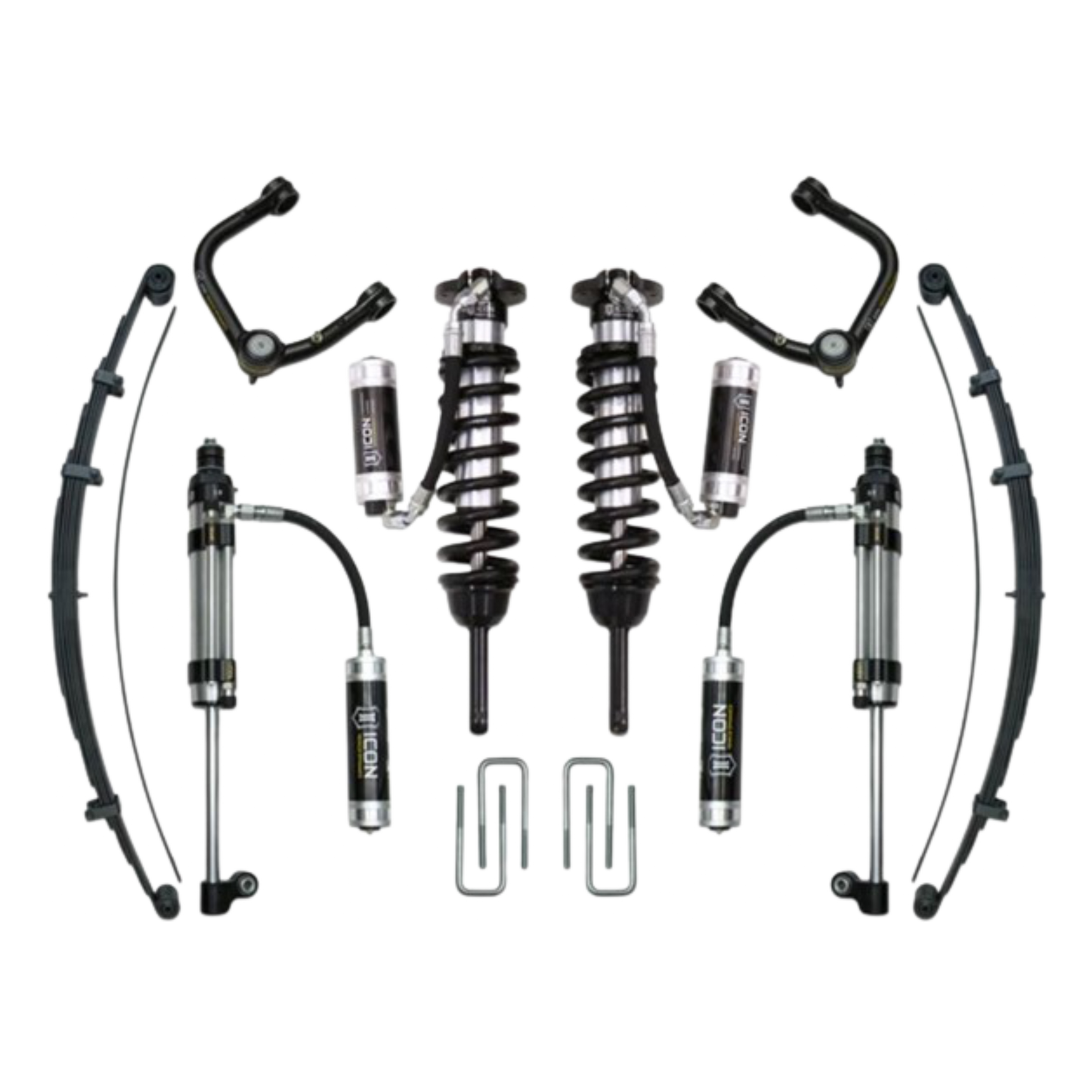 Icon | 0-3.5" Lift - (2005-2023) Toyota Tacoma | 0-2.75" Lift - (2016-2023) Toyota Tacoma | Stage 10 Suspension System | W/Tubular Upper Control Arms | K53010T