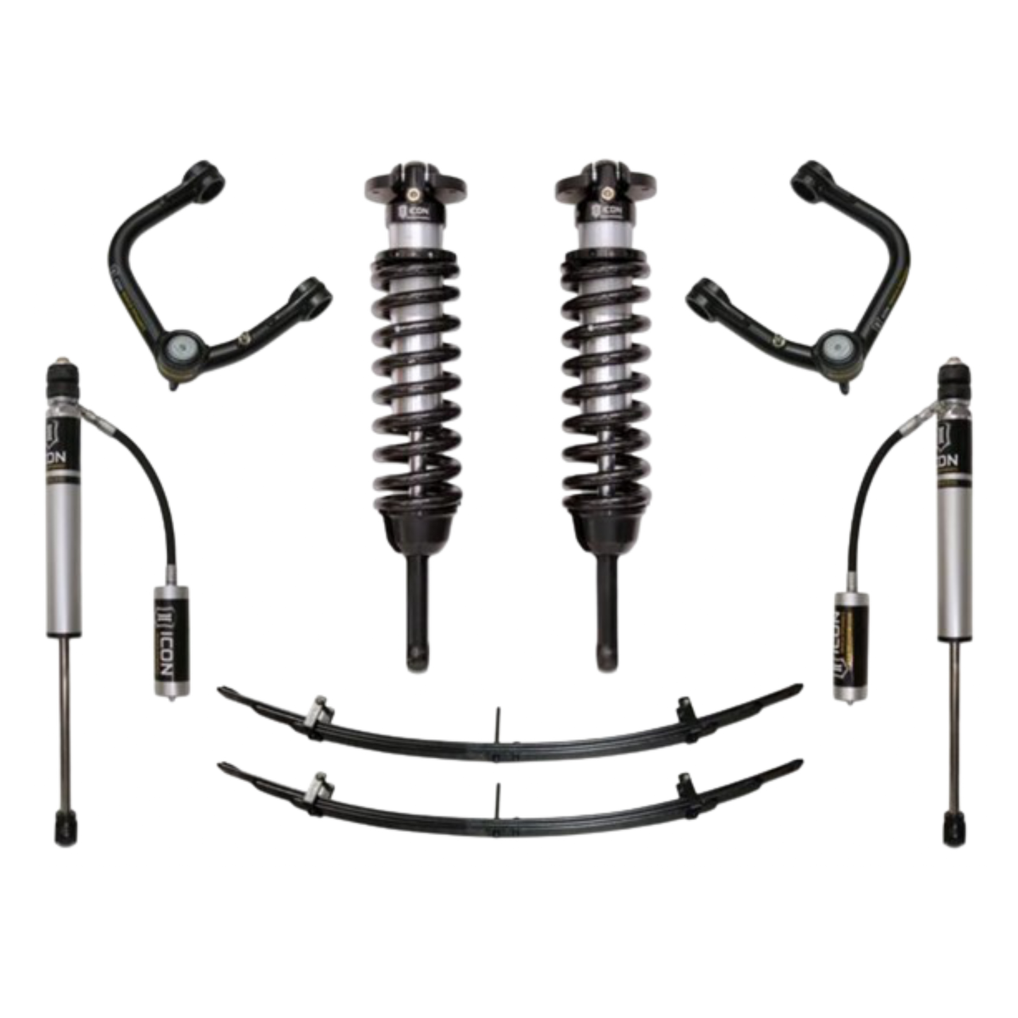Icon | Stage 3 Suspension System | W/Tubular Upper Control Arms | 0-3.5" Lift - (2005-2015) Toyota Tacoma | 0-2.75" Lift - (2016-2023) Toyota Tacoma | K53003T