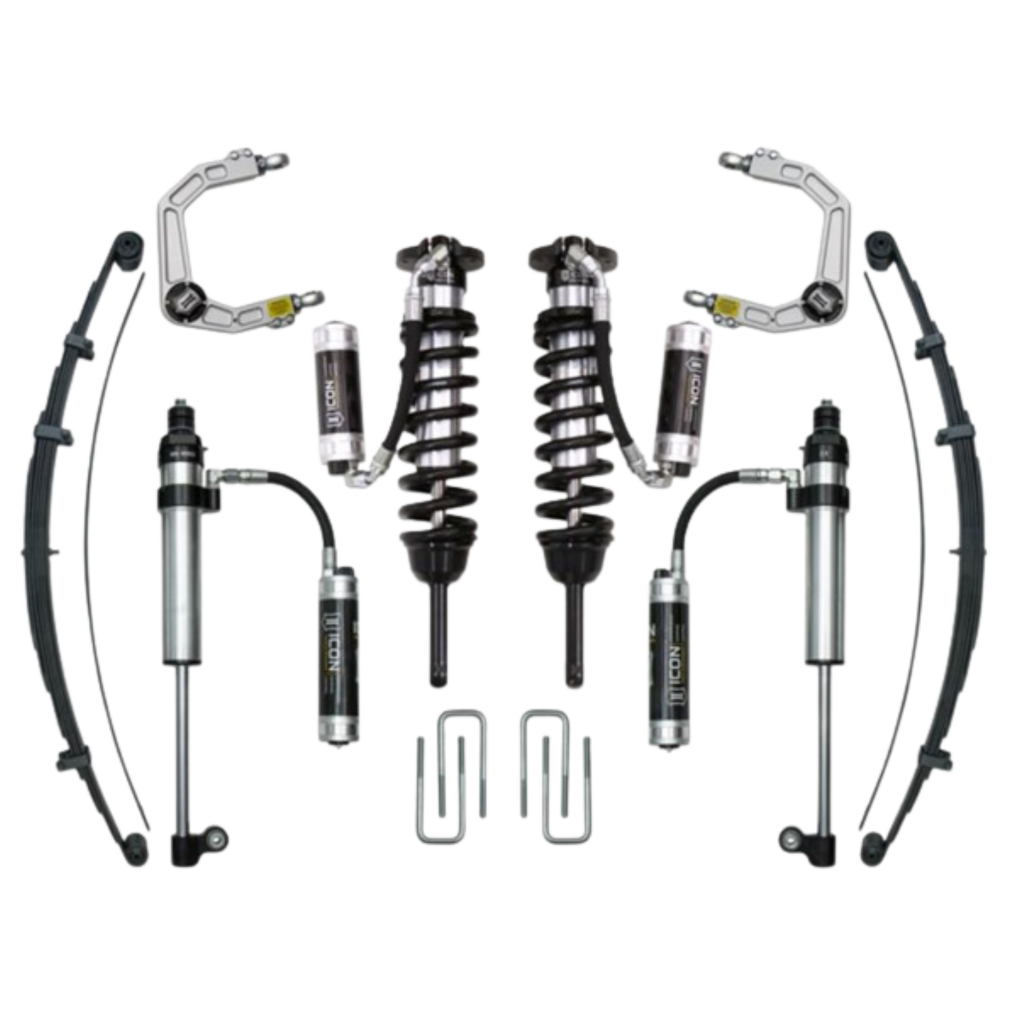 Icon | Stage 9 Suspension System | W/Billet Upper Control Arms | 0-3.5" Lift - (2005-2015) Toyota Tacoma | 0-2.75" Lift - (2016-2023) Toyota Tacoma | K53009