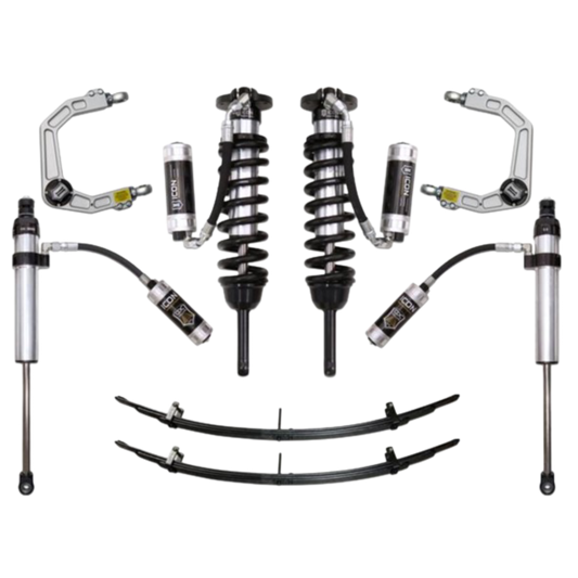 Icon | Stage 5 Suspension System | W/Billet Upper Control Arms | 0-3.5" Lift - (2005-2015) Toyota Tacoma | 0-2.75" Lift - (2016-2023) Toyota Tacoma | K53005