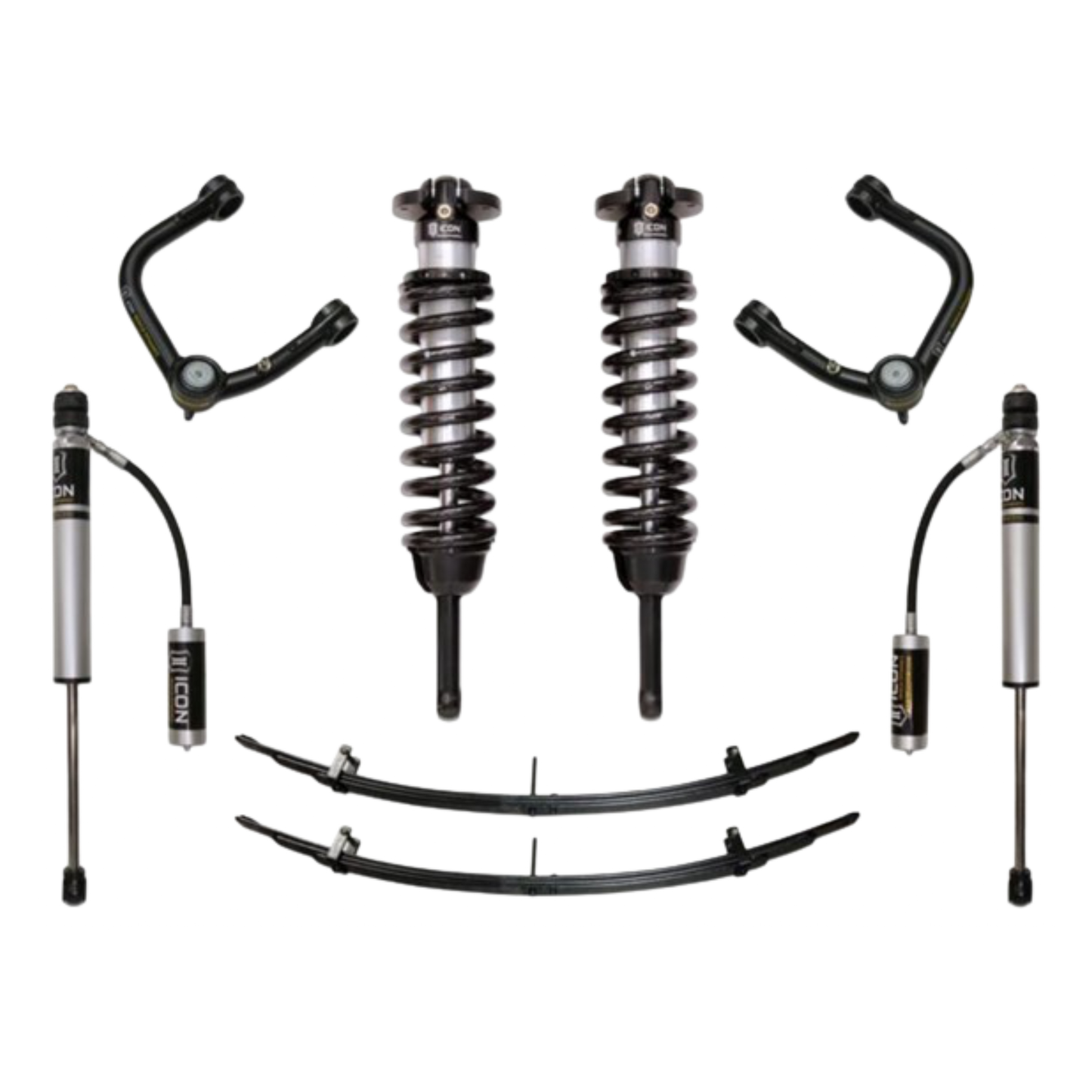 Icon | Stage 3 Suspension System | W/Billet Upper Control Arms | 0-3.5" Lift - (2005-2015) Toyota Tacoma | 0-2.75" Lift - (2016-2023) Toyota Tacoma | K53003