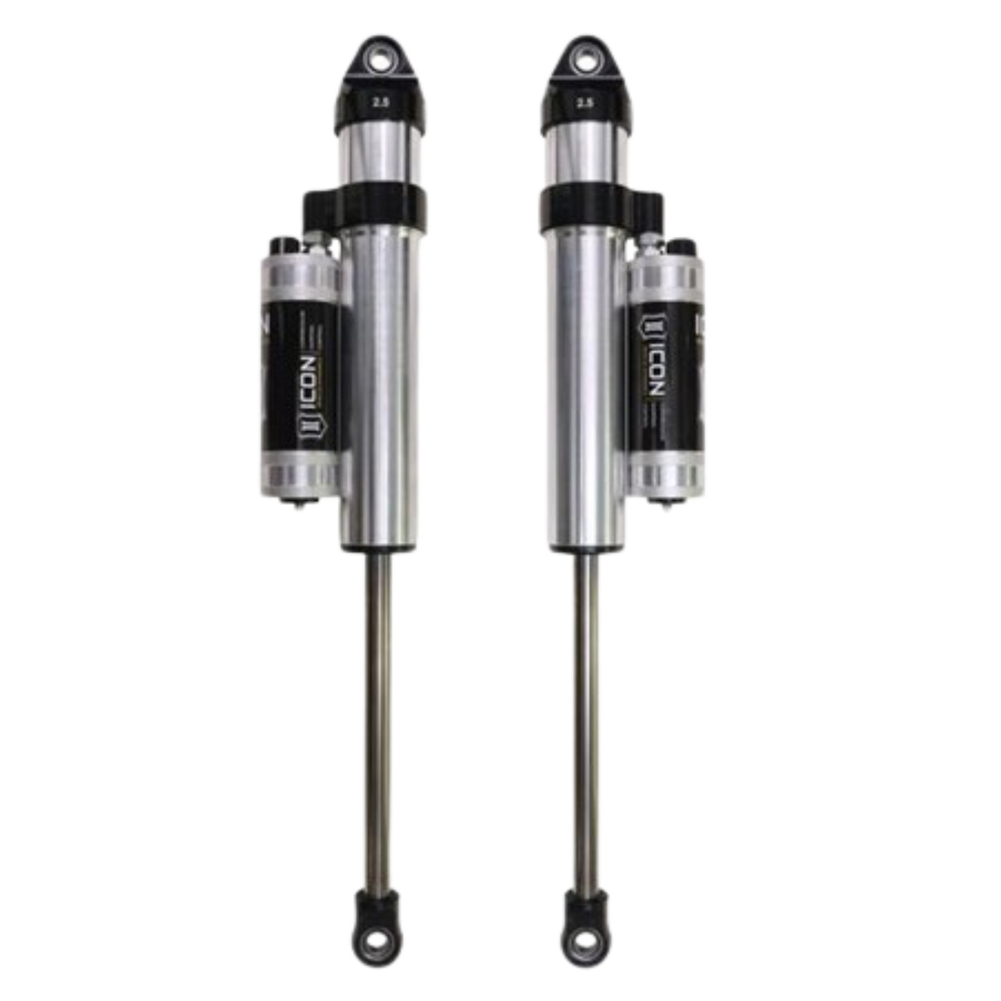 Icon | 2.5" Body | Front VS Long Travel Piggyback Reservoir W/Dampening Knobs | Secondary Shocks | (2003-2023) Toyota 4-Runner, (2005-2023) Toyota Tacoma, or (2007-2024) Toyota FJ Cruiser | 59701CP-CB