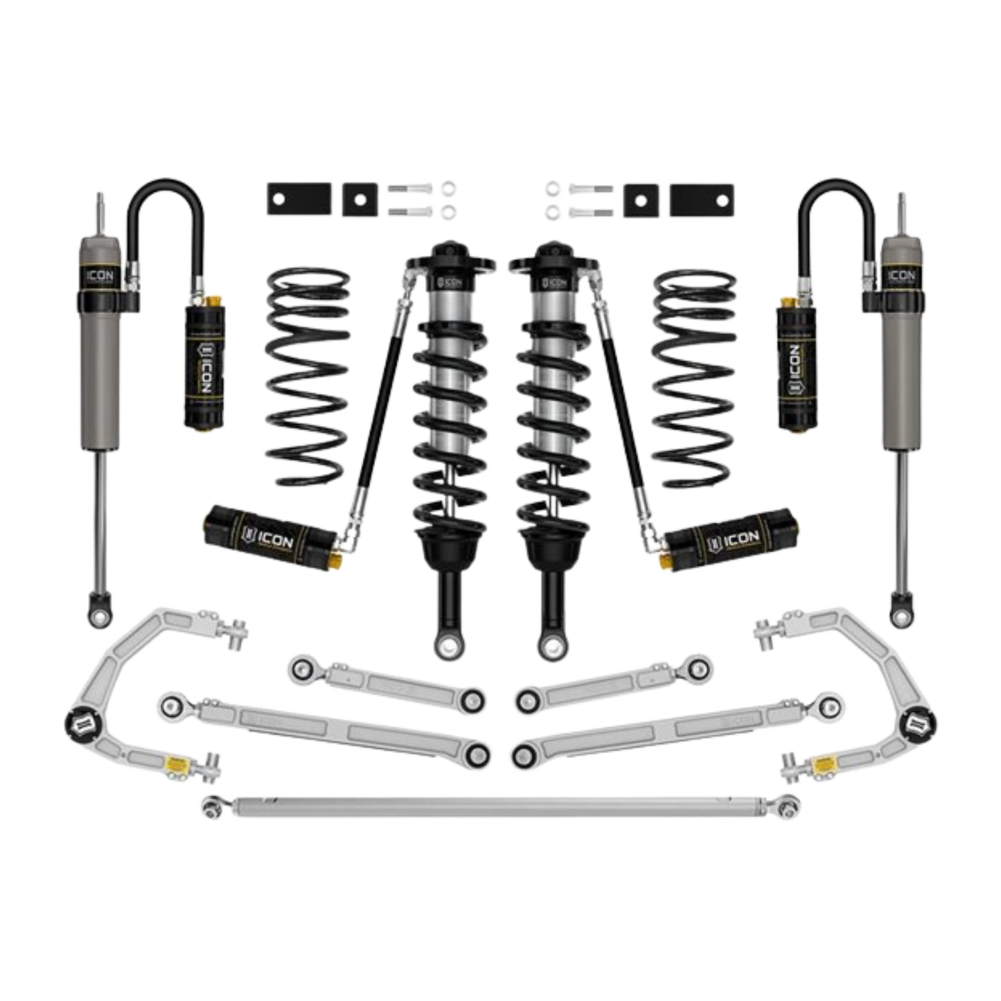 Icon | Stage 10 Suspension System | W/Billet Upper Control Arms | 3-4.5" Lift