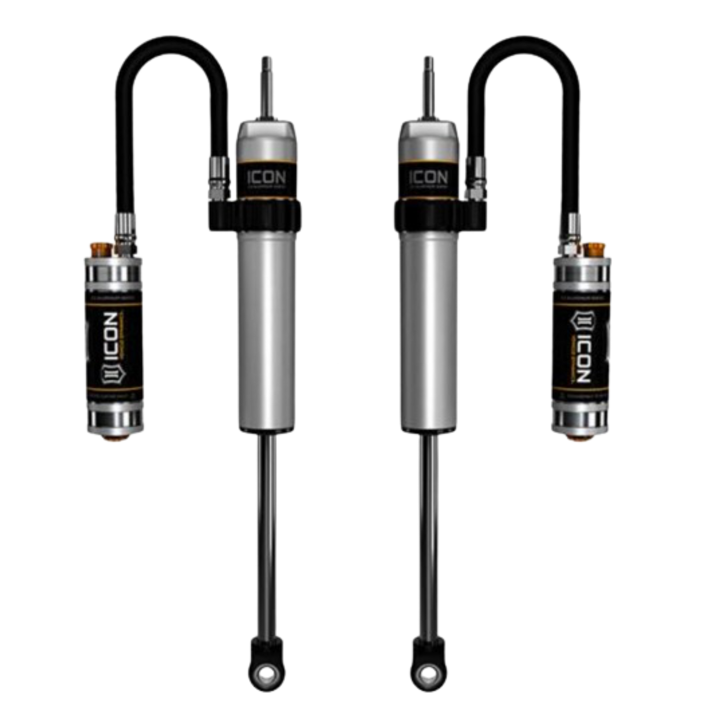 Icon | 0-1.5" | Rear Lift Shock Absorbers | W/External Reservoir and Dampening Adjustment Knobs | (2005-2023) Toyota Tacoma 4WD | 57805CP