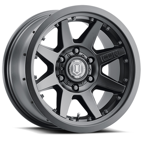 Icon Alloys | Rebound Pro | Satin Black | 17 x 8.5 | +25mm Offset