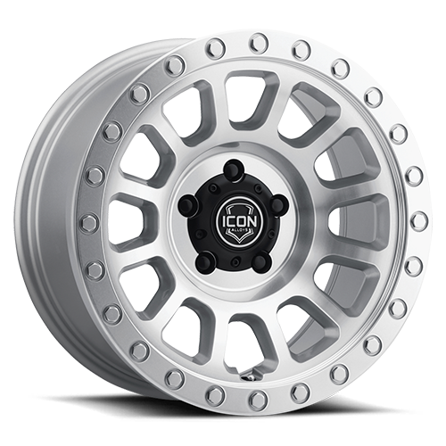 Icon Alloys | Hulse | Silver Machined | 17 x 8.5 | +25mm Offset