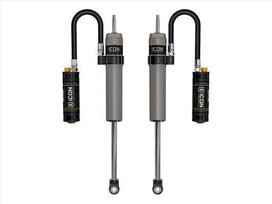 Icon | 2.5" Body Remote Reservoir Rear Shock Absorbers w/Dampening Control Knobs | 0-3" Rear Lift
