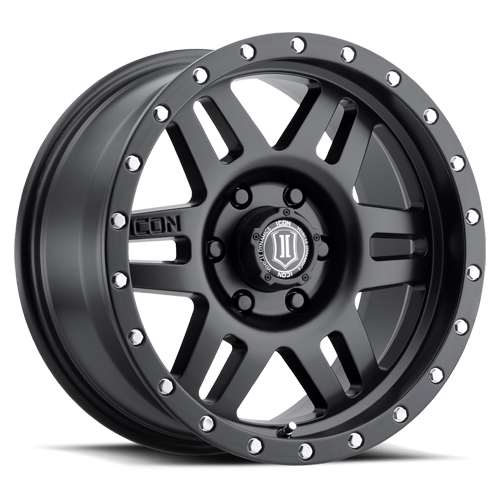 Icon Alloys | Six Speed Satin Black | 17 x 8.5 | +25mm Offset
