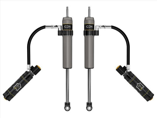 Icon | 2.5" Body Remote Reservoir Rear Shock Absorbers w/CDEV | 0-3" Rear Lift