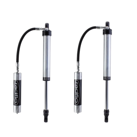 Radflo 2.5" Body Remote Reservoir Rear Shocks For 0-3" Lift | 2004-2015 Nissan Armada or 2004-2010 Infiniti QX56