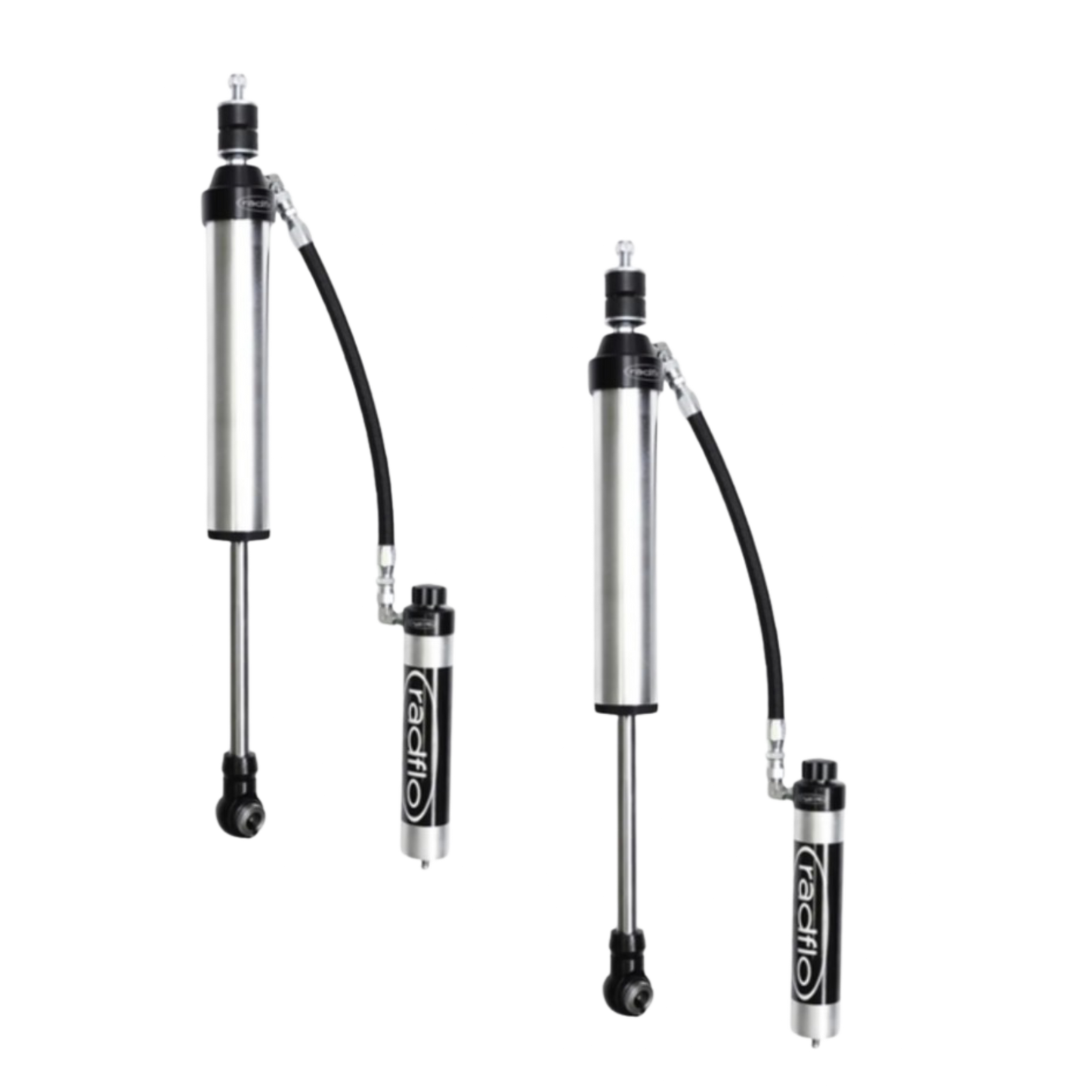 Radflo 2.5" Body Remote Reservoir Rear Shocks | Equipped With Dampening Knobs | For 0-3" Lift | 17+ Armada | 11+ QX56 or 14+ QX80