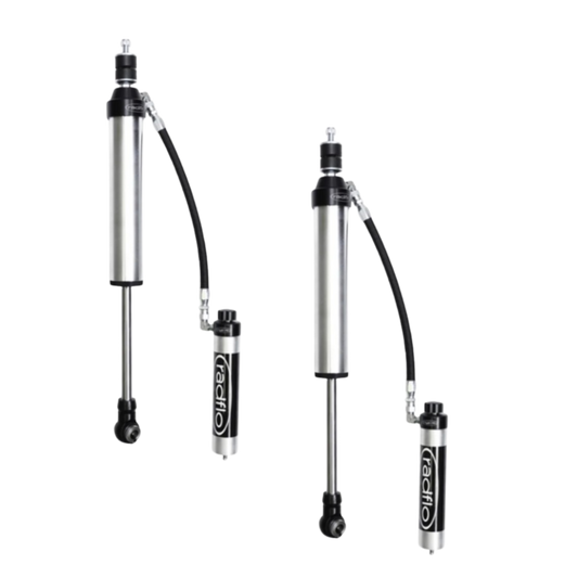 Radflo 2.5" Body Remote Reservoir Rear Shocks | Equipped With Dampening Knobs | For 0-3" Lift | 17+ Armada | 11+ QX56 or 14+ QX80
