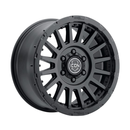 Icon Alloys | Recon Pro | Satin Black | 18 X 9 | 6 X 5.5 | +40mm Offset| 6.6" BS