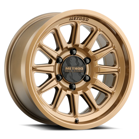 Method Wheels | 323 | Gloss Bronze | 18x9 | 6x5.5 | +12 Offset | 5.44" BS