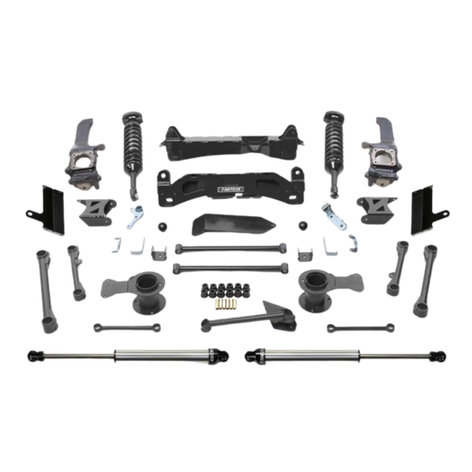 Fabtech | 6" Performance Bracket Lift Kit W/Extended Dirt Logic Internal Reservoir Coilovers and Dirt Logic Rear Shocks, 2010-2023 Toyota 4Runner (No KDSS)
