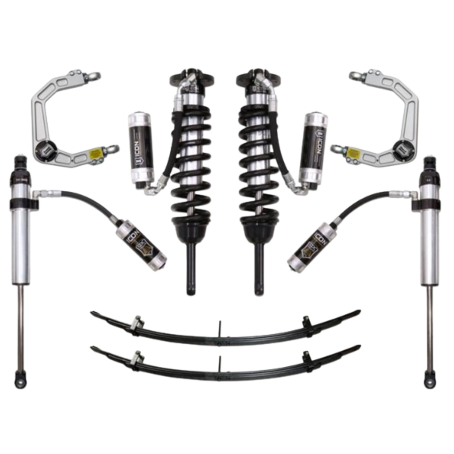 Icon | Stage 5 Suspension System | W/Billet Upper Control Arms | 0-3.5" Lift - (2005-2015) Toyota Tacoma | 0-2.75" Lift - (2016-2023) Toyota Tacoma  |  K53005