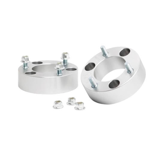 Rough Country Silver 2.5" Front Leveling Kit Strut Spacers 2005+ Nissan Frontier or Xterra