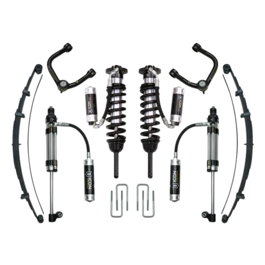 Icon | 0-3.5" Lift - (2005-2023) Toyota Tacoma | 0-2.75" Lift - (2016-2023) Toyota Tacoma | Stage 10 Suspension System | W/Tubular Upper Control Arms | K53010T