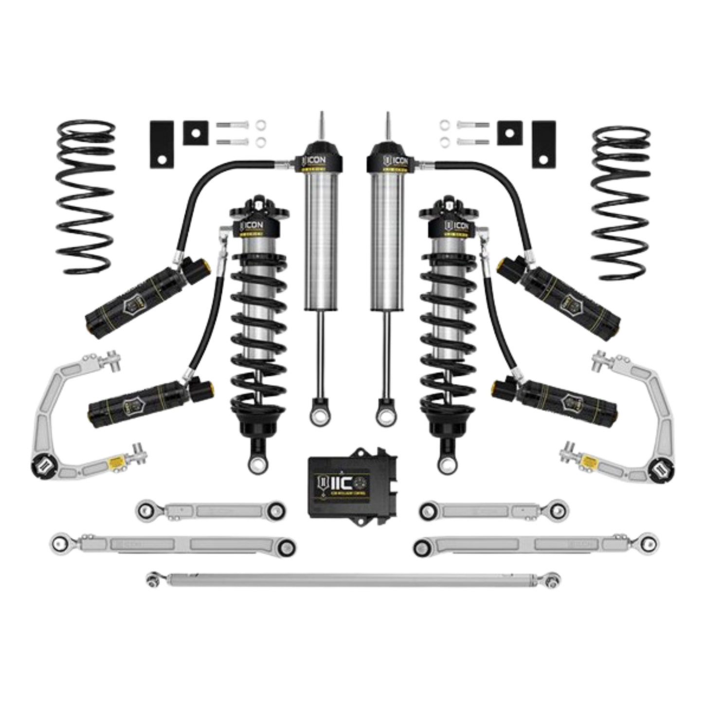 Icon | Stage 4 Suspension System | W/Billet Upper Control Arms | 3-4.25" Lift