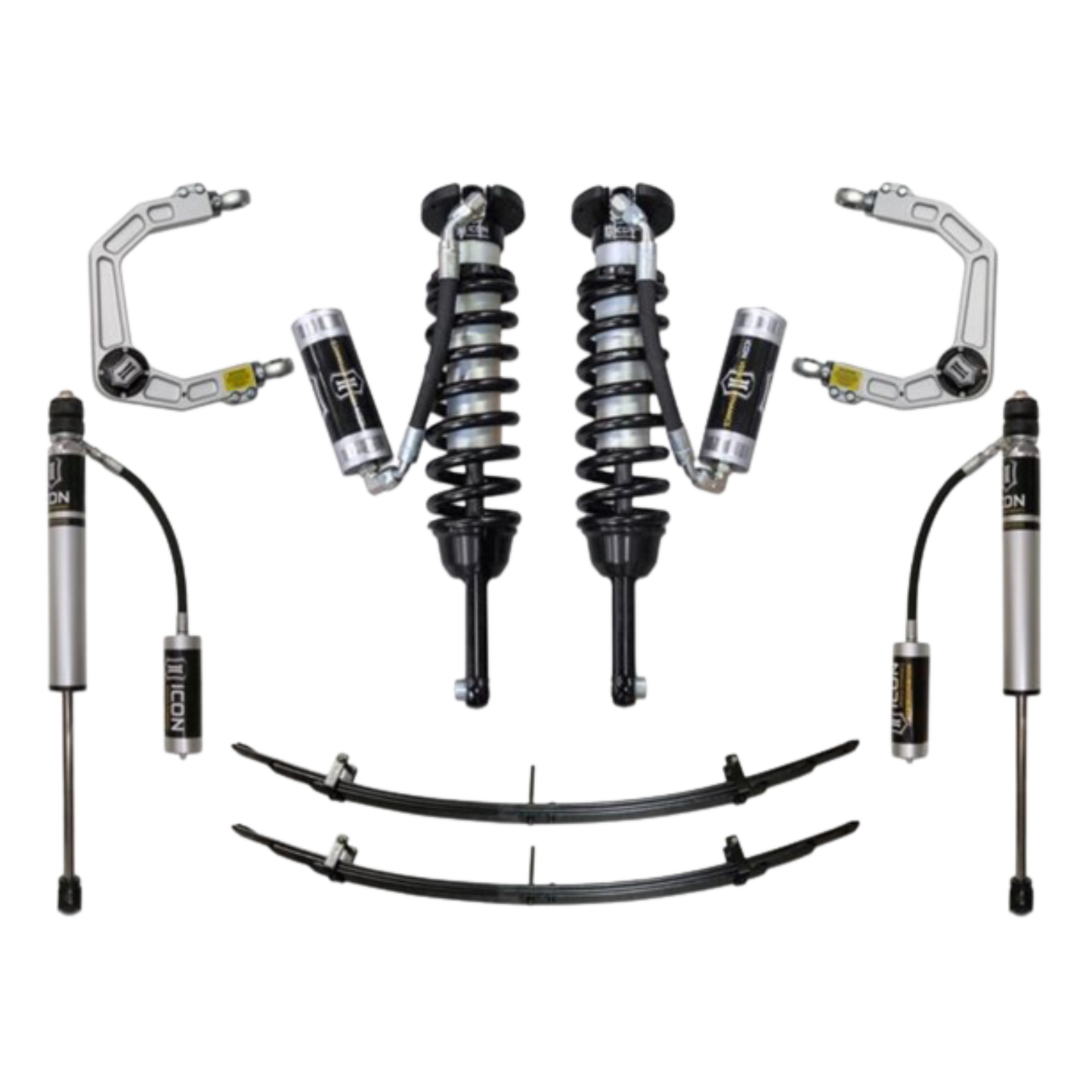 Icon | Stage 4 Suspension System | W/Billet Upper Control Arms | 0-3.5" Lift - (2005-2015) Toyota Tacoma | 0-2.75" Lift - (2016-2023) Toyota Tacoma  |  K53004