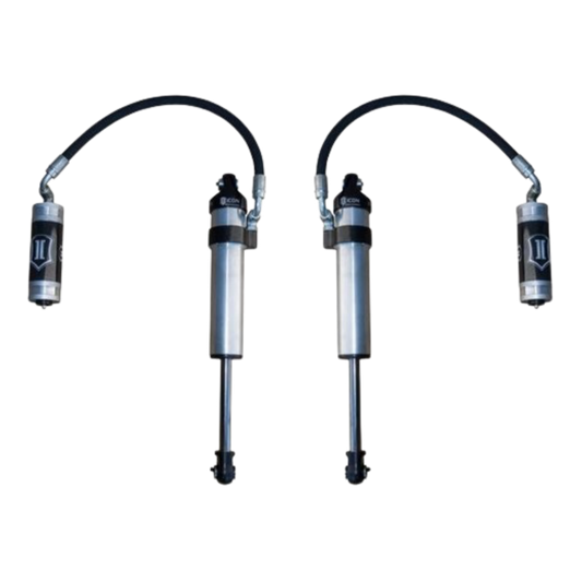 Icon | 2.5" Body | Front VS Long Travel Remote Reservoir | Secondary Shocks | (2003-2023) Toyota 4-Runner, 2005-2023 Toyota Tacoma, or (2007-2024) Toyota FJ Cruiser | 59703P-CB