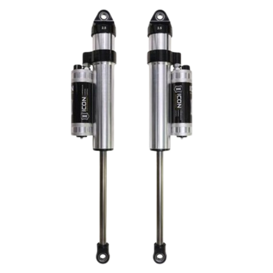 Icon | 2.5" Body | Front VS Long Travel Piggyback Reservoir W/Dampening Knobs | Secondary Shocks | (2003-2023) Toyota 4-Runner, (2005-2023) Toyota Tacoma, or (2007-2024) Toyota FJ Cruiser | 59701CP-CB